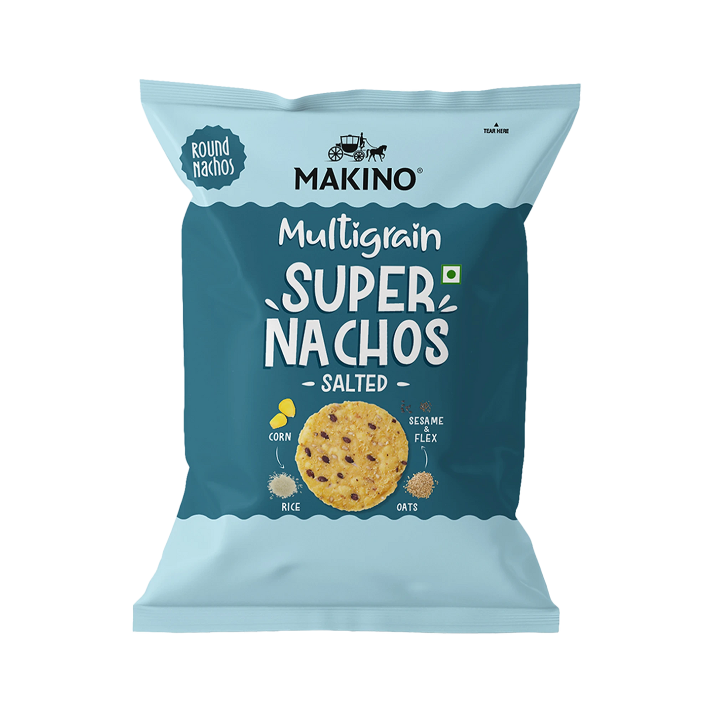 Makino Super Nachos Multigrain Salted (60gm) (Pack of 6)
