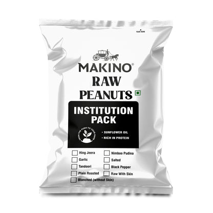 Makino Brand - Raw Peanuts | 1kg | Premium Moongfali | Jumbo Size | Healthy Snacks | High Protein | No add preservatives | No trans fat | No onion No Garlic | Count 35-42 | Groundnut | Ready to Eat/Prepare