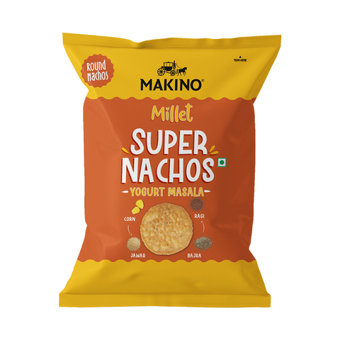 Makino Super Nachos Millets Yogurt Masala (60gm) (Pack of 6)