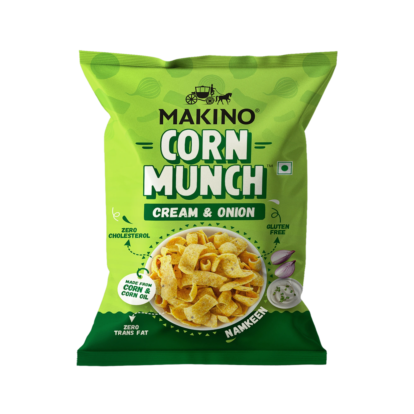 Makino Cornax (4 Assorted Corn Snacks)(Each 60 Jalapeno & Rosted masala /150 gm RCC & C&O)