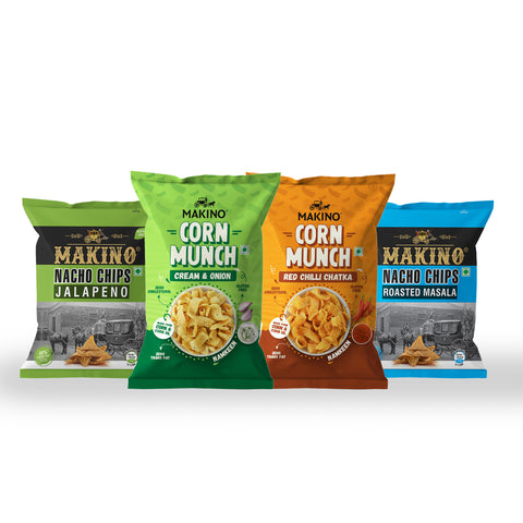 Makino Cornax (4 Assorted Corn Snacks)(Each 60/150 gm)