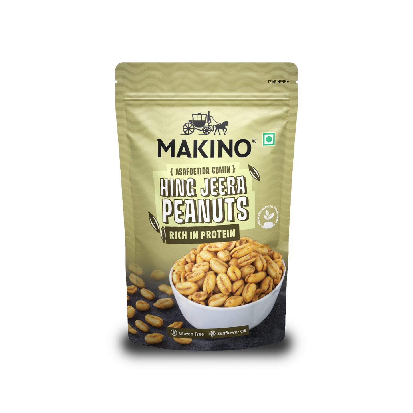 Makino Assorted Roasted Peanuts (Each 150 gm) (Pack of 5)