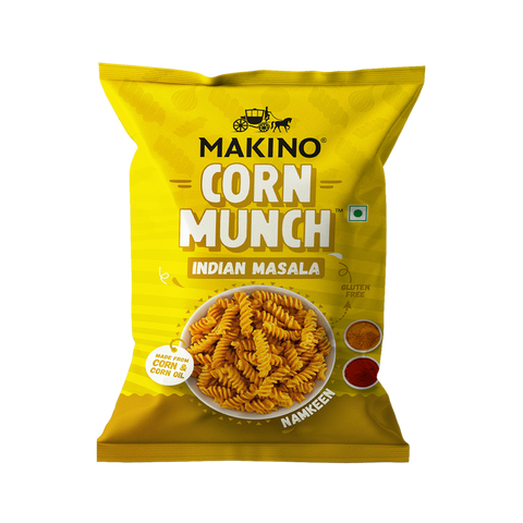 Makino Corn Munch Indian Masala (Each 150gm) (Pack of 3)