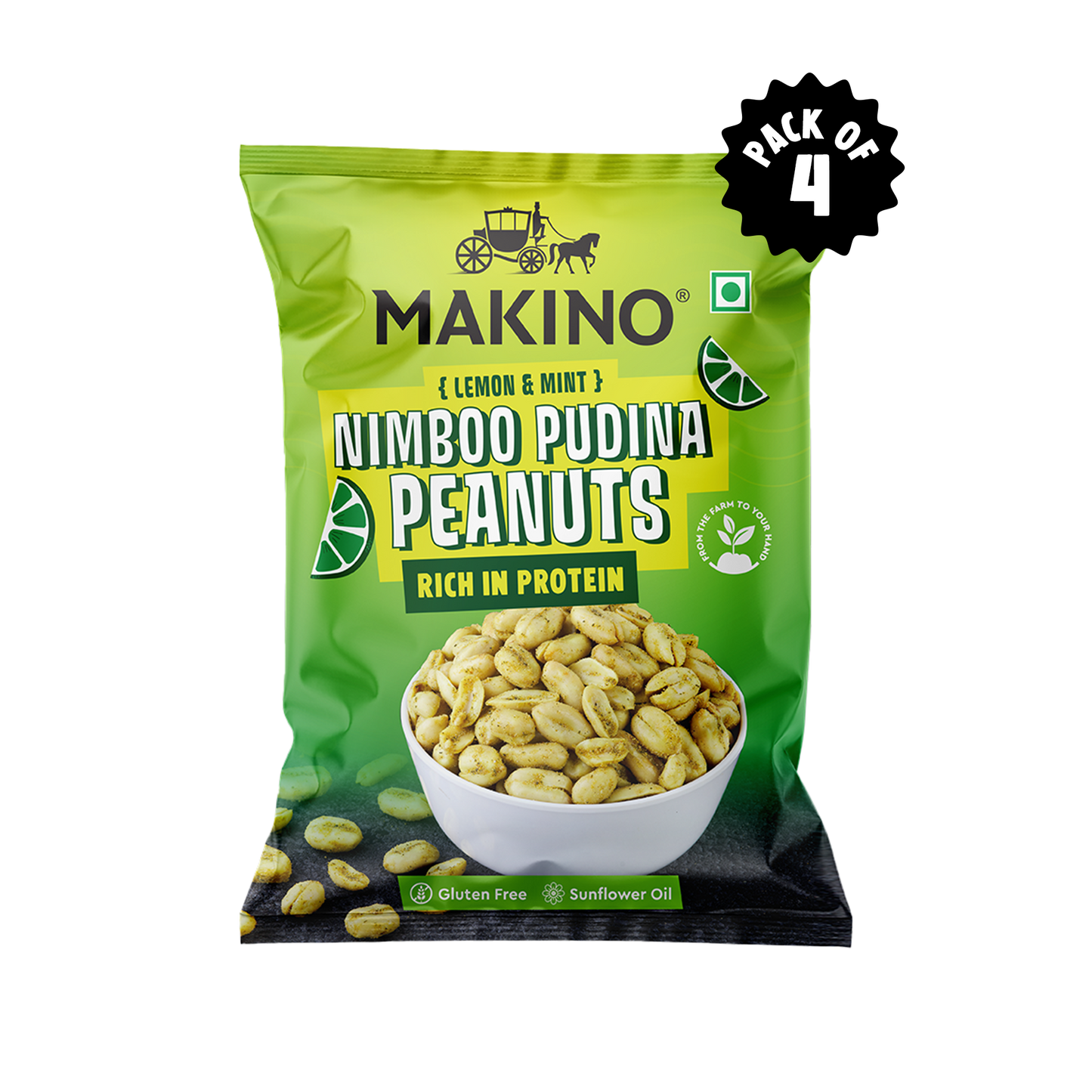 Makino Roasted Peanuts Nimboo Pudina