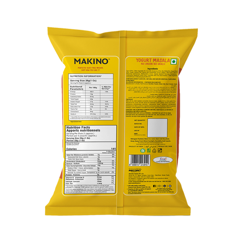 Makino Super Nachos Millets Yogurt Masala (60gm) (Pack of 6)