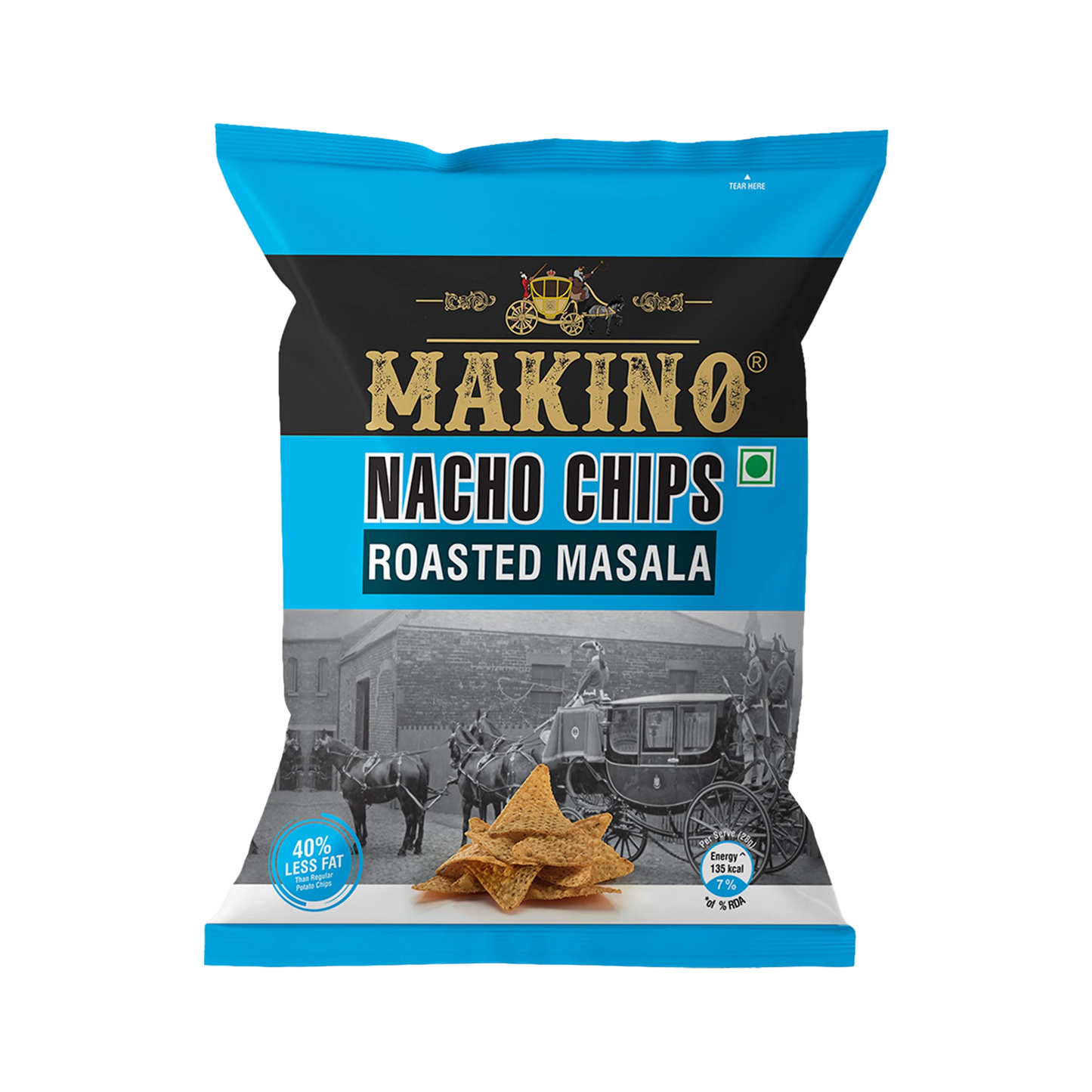 Makino Assorted Nacho Chips 60 gm | Pack of 120 pcs. | Bulk Pack for Retail | (Cheese, Jalapeno, Sweet Chilli, Tomato Salsa, Peri Peri, Roasted Masala)