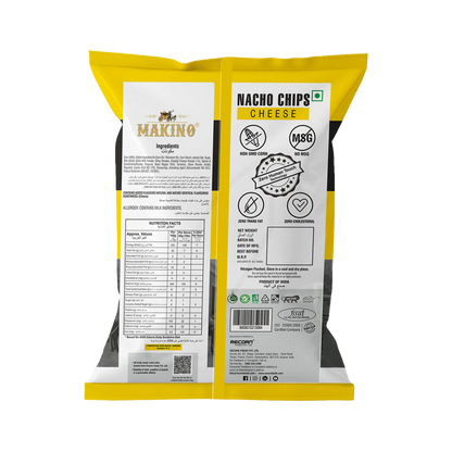 Makino Assorted Nacho Chips 60 gm | Pack of 120 pcs. | Bulk Pack for Retail | (Cheese, Jalapeno, Sweet Chilli, Tomato Salsa, Peri Peri, Roasted Masala)