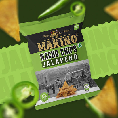 Makino Cornax (4 Assorted Corn Snacks)(Each 60 Jalapeno & Rosted masala /150 gm RCC & C&O)