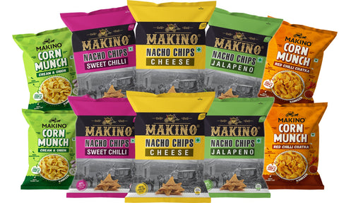 Makino Assorted ₹ 20 Packs (Each 37 gm) (Pack of 10)