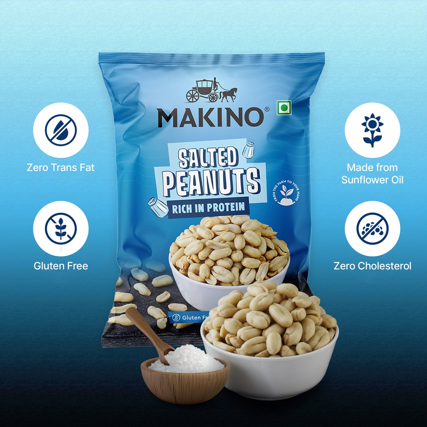 Makino Roasted Peanuts Salted