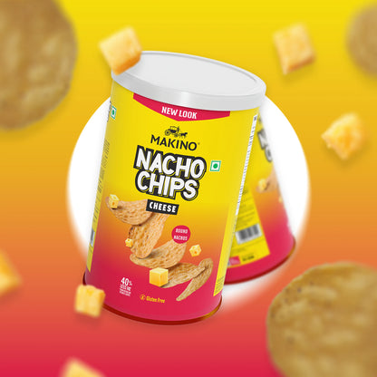 Makino Cheese Round & Stacked Nachos (Each 107 Gm)(Pack Of 2)