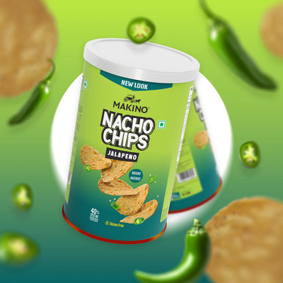 Makino Jalapeno Round & Stacked Nachos (Each 107 Gm)(Pack Of 2)