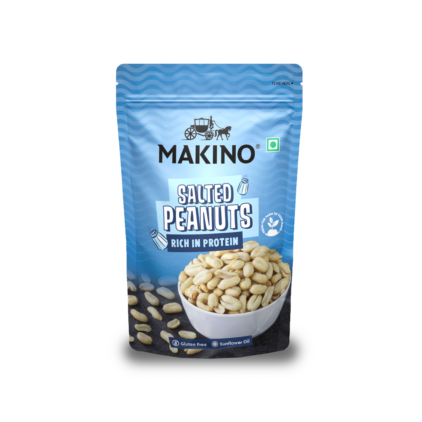 Makino Assorted Roasted Peanuts (Each 150 gm) (Pack of 5)