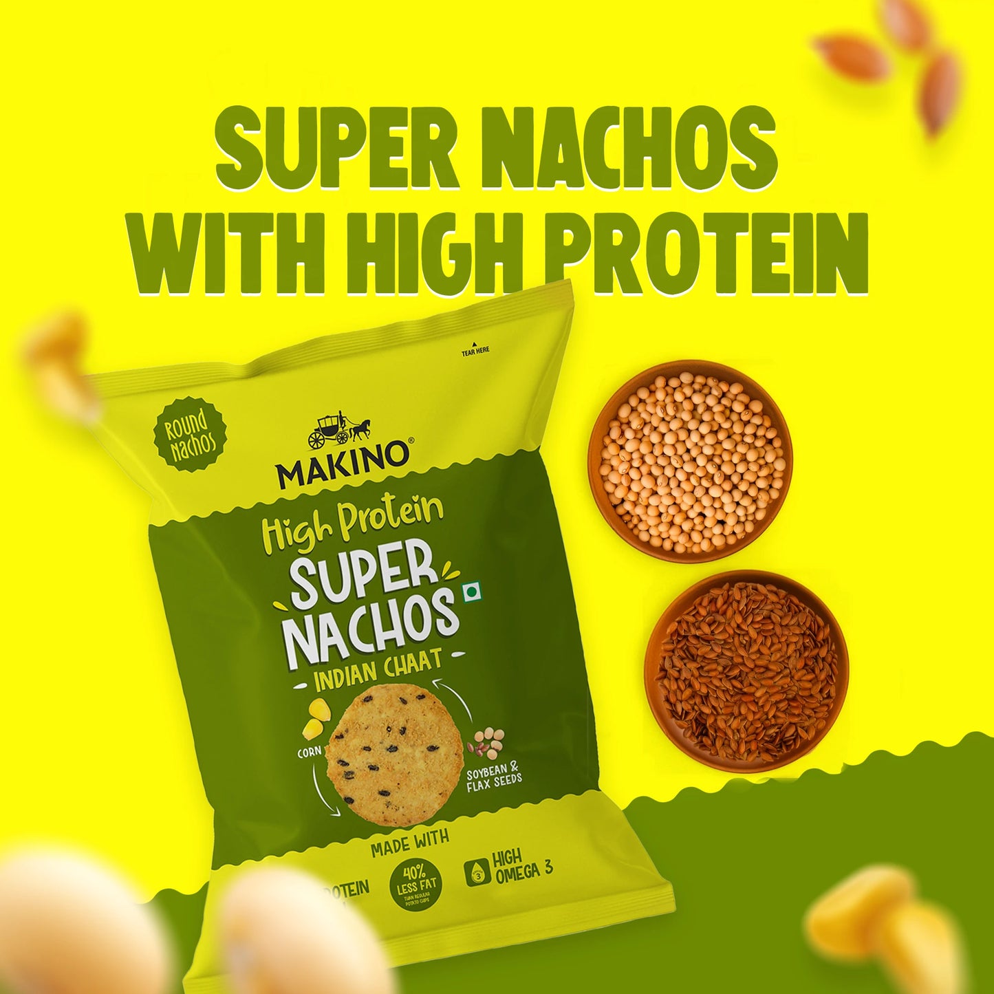 Makino High Protein Super Nachos Indian Chaat