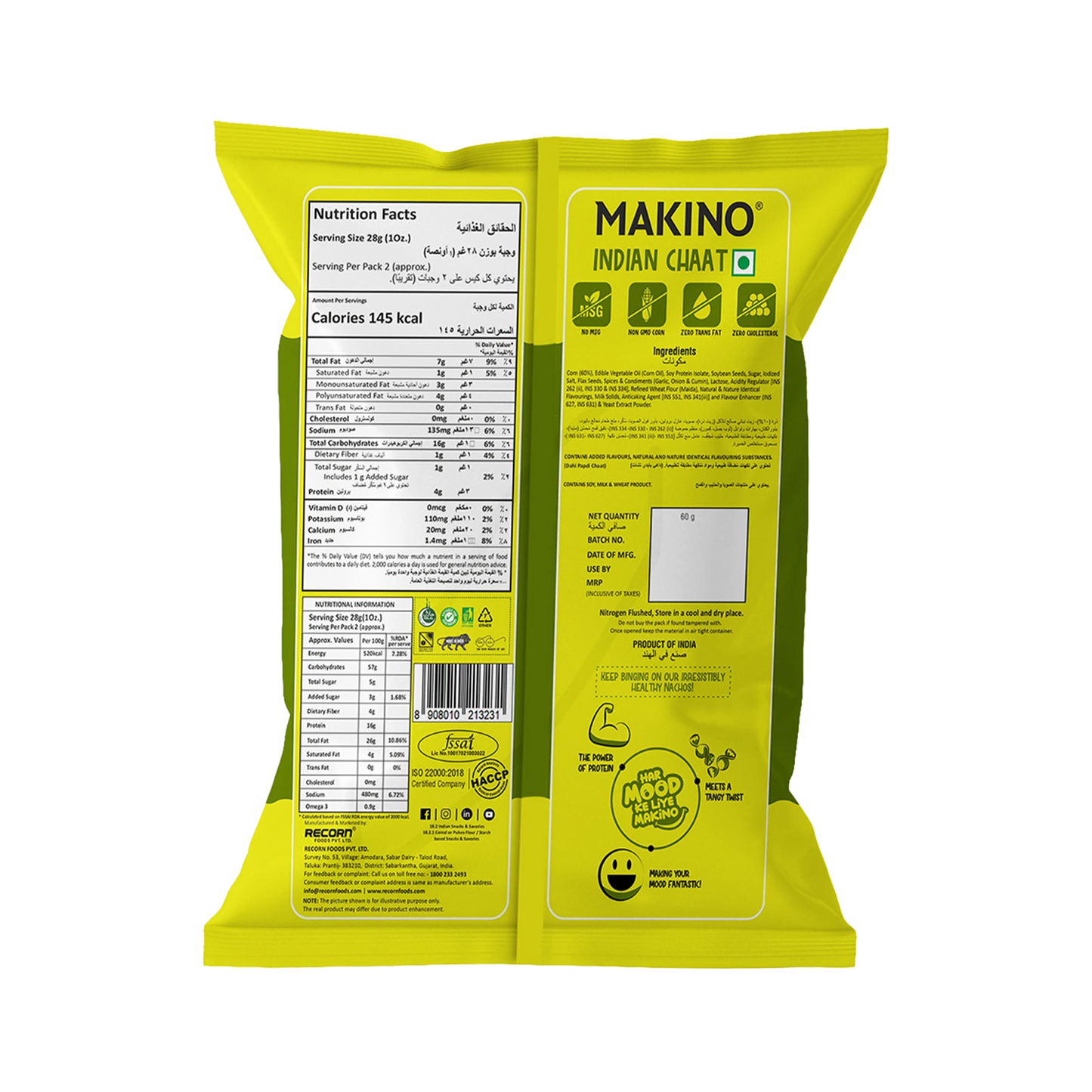Makino High Protein Super Nachos Indian Chaat
