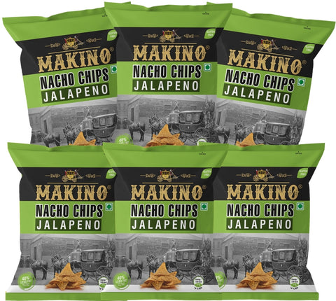 Makino Jalapeno Nachos Chips. A party pack combo of 3 Corn Jalapeno Nachos Corn chips 