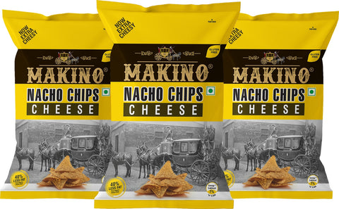 Makino Cheese Nachos Chips. A party pack combo of 3 Corn Cheese Nachos chips 
