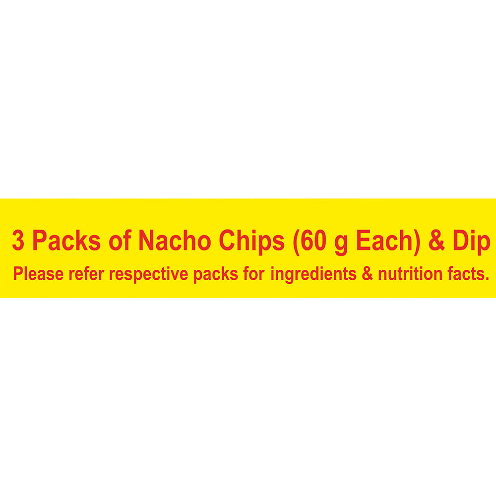 Makino Discounted Combo Bag with 3 Assorted Nachos & 1 Salsa Dip (Each 220 gm) (4 bags x 220 gm)