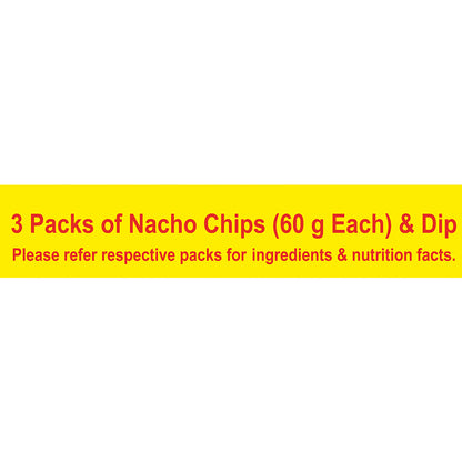Makino Discounted Combo Bag with 3 Assorted Nachos & 1 Salsa Dip (Each 220 gm) (4 bags x 220 gm)